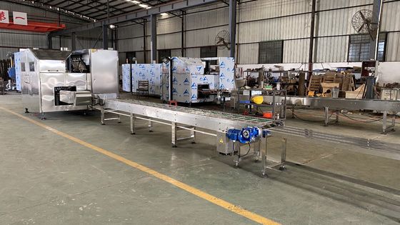 Γραμμή παραγωγής κώνων παγωτού χάλυβα 380V 6000pcs/H λεκέδων