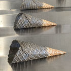 Πιάτο ψησίματος κατασκευαστών κώνων παγωτού χάλυβα λεκέδων αυτόματα στενό