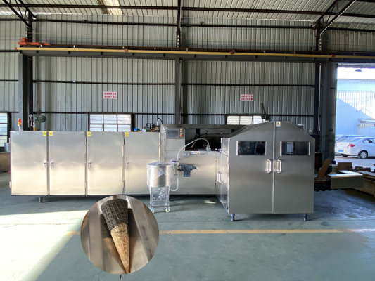 Πλήρως αυτόματη μηχανή κώνων ζάχαρης Multiffunctional 3800pcs/H μηχανών κώνων παγωτού