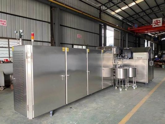 7kg/h αυτόματος εξοπλισμός ψησίματος κώνων ζάχαρης μηχανών κώνων παγωτού